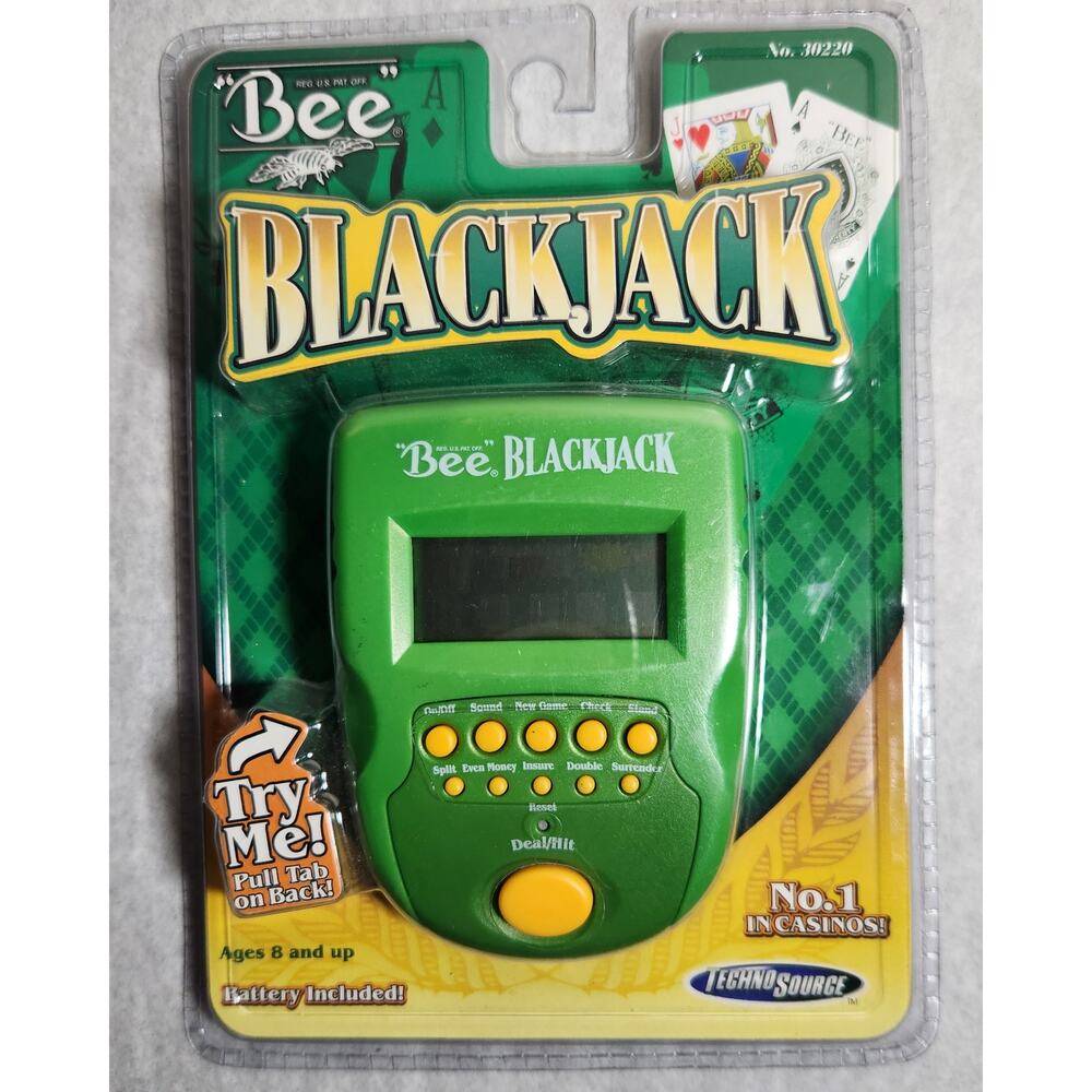 Bee Techno Source Blackjack No. 30220 Handheld Electronic Game Brand New 2003